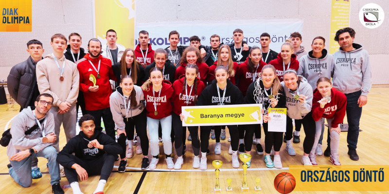 Taroltak a Cserepka Iskola tanulói a Diákolimpia országos kosárlabda döntőjében