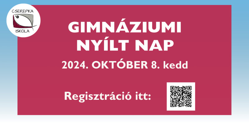 Gimnáziumi nyílt nap 2024. október 8.