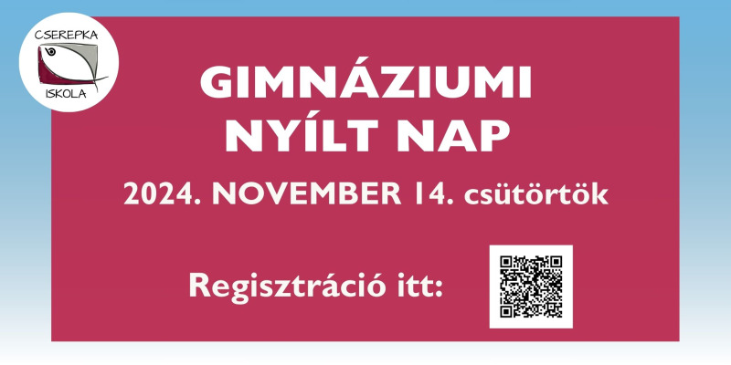  Gimnáziumi nyílt nap 2024. november 14.