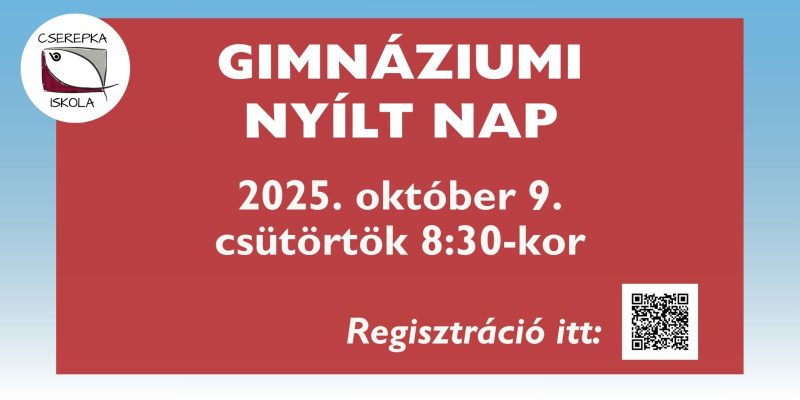Gimnáziumi nyílt nap: 2025. október 9.
