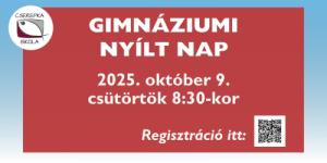 Gimnáziumi nyílt nap: 2025. október 9.