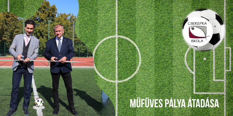 Műfüves pálya átadása 