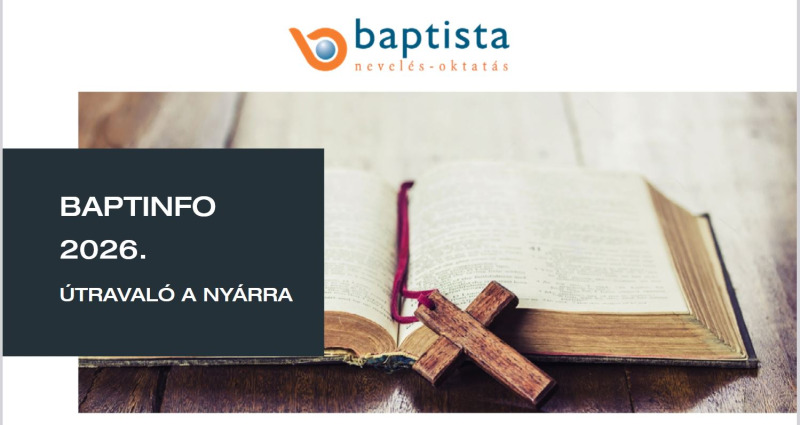 Baptinfo- Útravaló a nyárra 2026
