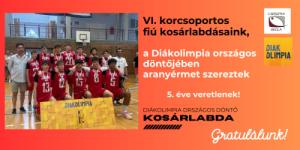Sorozatban immár ötödik alkalommal emeltük magasba a diákolimpiai bajnoki kupát