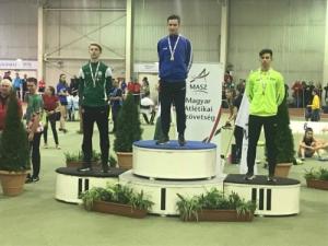 Fedettpályás országos Atlétikai Ifjúsági Bajnokságon lett dobogós Brunner Hugó